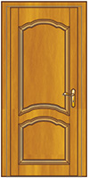 Porte intérieure classique